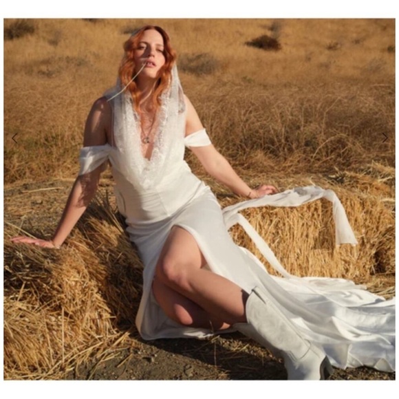 For Love & Lemons | Cora Wedding Bridal Dress White - Picture 6 of 14